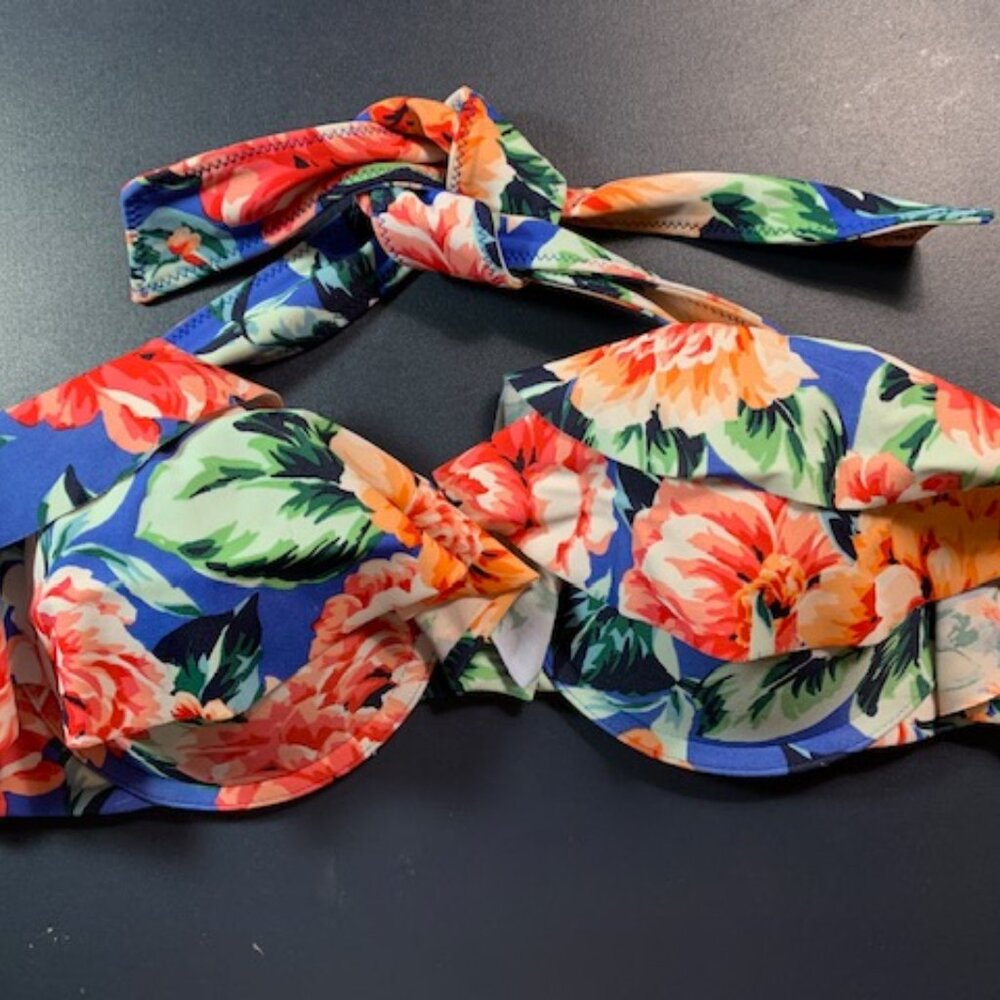 Abercrombie Swim Bra Size 34C Tropical Underwire